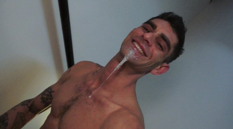 Alex Davis in stairwell