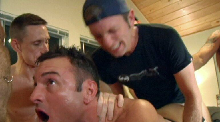 AARON GANGBANG in BUILT TO FUCK